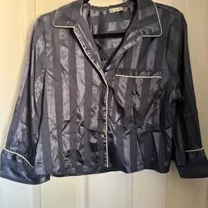 FP Movement by Free People Navy Striped Pajama Top